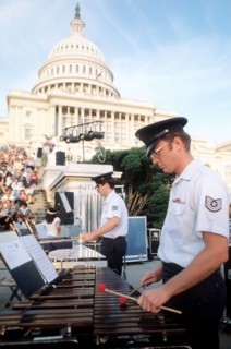 The U.S. Air Force Band gives an evening concert
