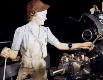 A female worker