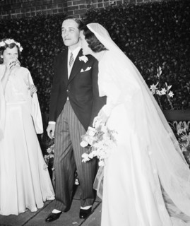 Bride and groom at their wedding