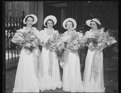 Bridesmaids at a wedding