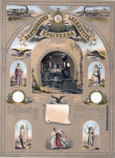 Brotherhood of Locomotive Engineers ca 1877