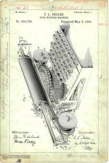 C. L. Sholes Type Writing Machine 1896