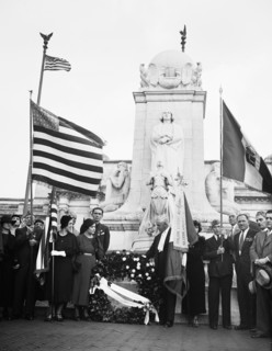 Ceremony at Columbus Fountain