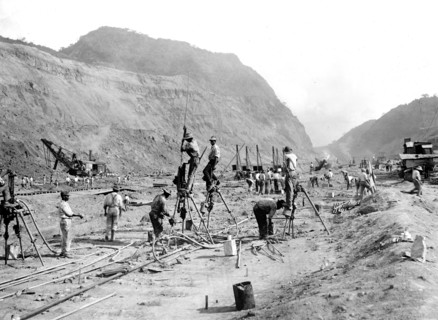 Construction on the Panama Canal