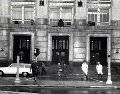 Department of Public Works Building Displaying Fallout Shelter Signs