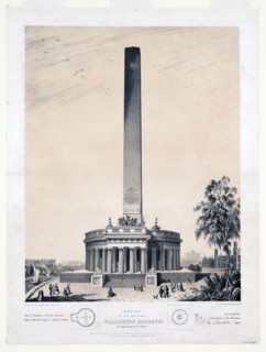 Design of the original Washington Monument