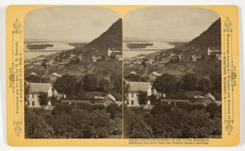 Down the river from the Bluff at Reed's Landing