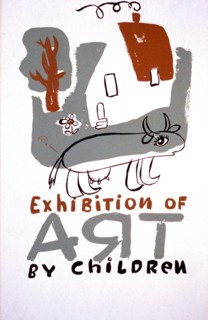 Exhibition of art by children ca. 1940