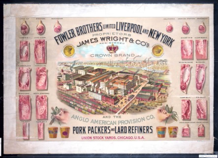 Fowler Brothers Limited Liverpool and New York. Pork packers and lard refiners