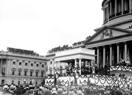 Franklin Roosevelt First Inaguration: Podium at U.S. Capitol