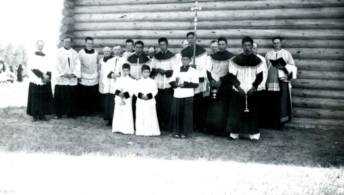 Group of Catholic Church Members 1938