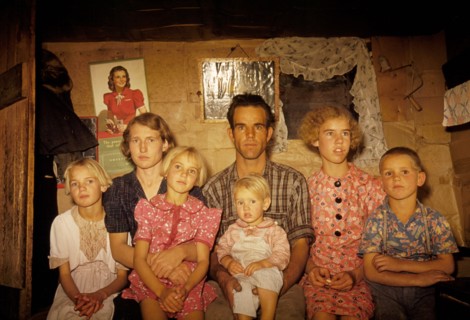 Homesteader and his family