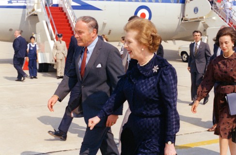 Prime Minister Margaret Thatcher of England