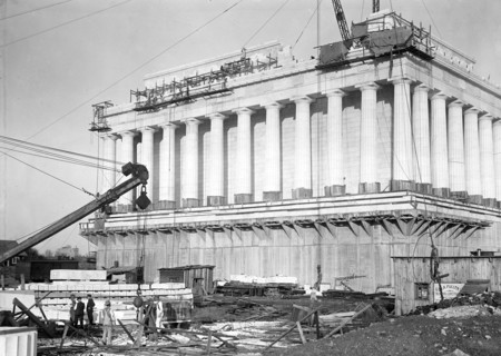 Lincoln Memorial Under Construction