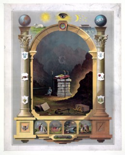Masonic chart ca 1872