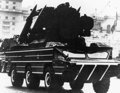 Mounted Soviet SA 8 Gecko surface