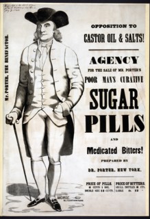 Opposition to castor oil & salts! 1845