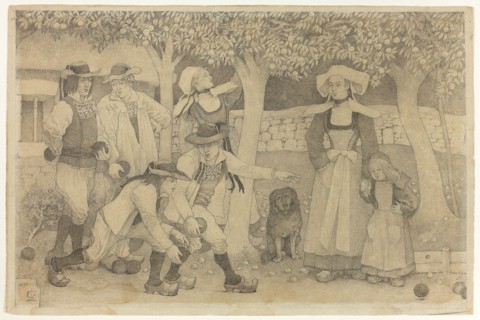 Petanque Players in Brittany