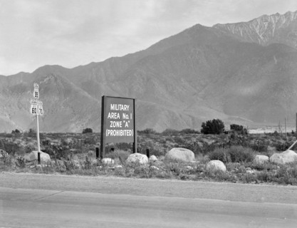 Highway leading to the War Relocation Authority