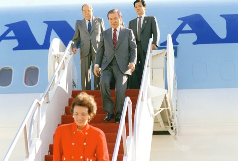 President Roh Tae Woo of South Korea visits the United States