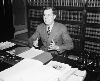 Senator Huey P. Long from Louisiana in January 1935