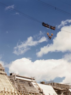 Shasta dam under construction