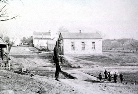 Soldiers near Stone Church