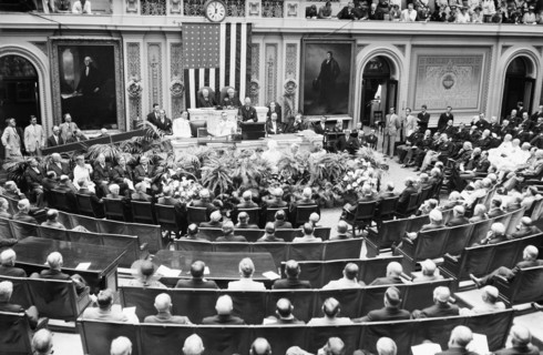 Addressing a joint session of congress