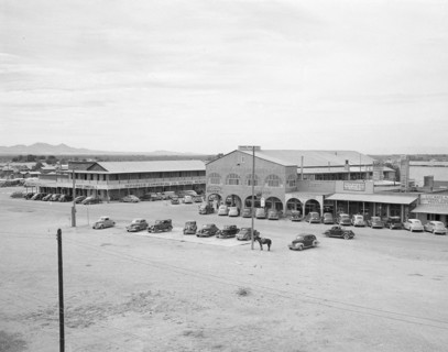 View of main street in Parker. Near this desert town