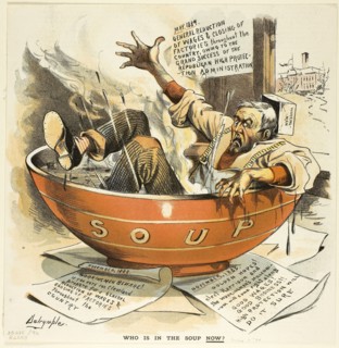 Who Is in the Soup Now; from Puck published May;