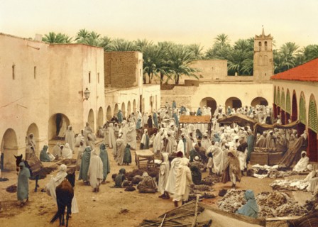 Market, Biskra, Algeria ca. 1899