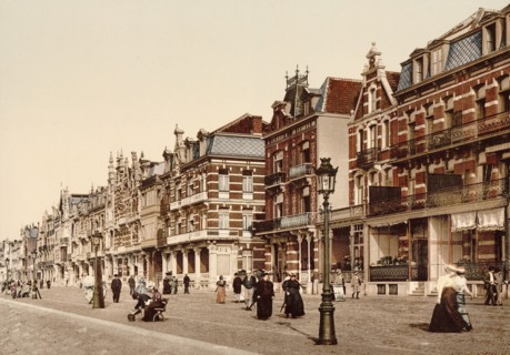 The beach and villas, Blankenberghe, Belgium ca. 1890-1900