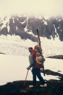 June 1974 - Hiking up the North side of Exit Glacier