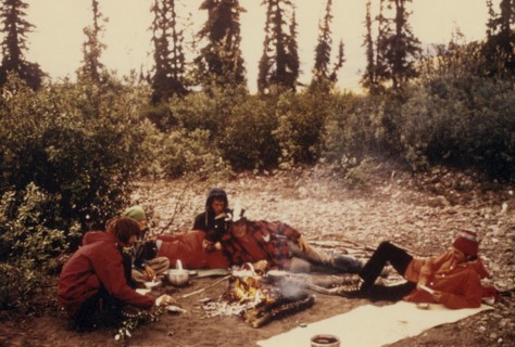 June 27, 1974 - Supper time at Ernie Creek and Koyukuk Confluence Alaksa