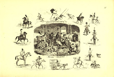 Veterinary Infirmary, or Horse hospital ca. 1835