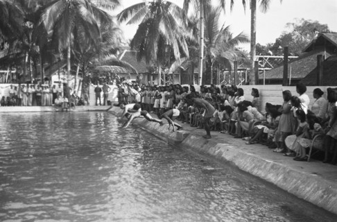 Swimming competitions; Date September 1948; Location Indonesia, Dutch East Indies