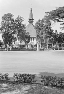 1947 - Roman Catholic Cathedral in Randusari (Semarang). Built around 1935, architect J. Th. van Oyen - Location: Indonesia, Java, Dutch East Indies
