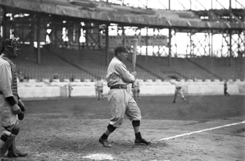 Photo shows John Tortes 'Chief' Meyers (1880-1971), a Cahuilla Indian who played for the New York Giants ca. 1911