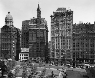 Park Row, 'Newspaper Row', Manhattan ca. 1936
