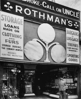 Rothman's Pawn Shop, 149 Eighth Avenue, Manhattan ca. 1938