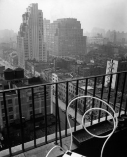 1930s New York City - General view from penthouse, 56 Seventh Avenue, Manhattan ca. 1937