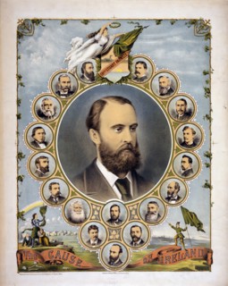 The cause of Ireland- Charles Stewart Parnell print ca. 1881