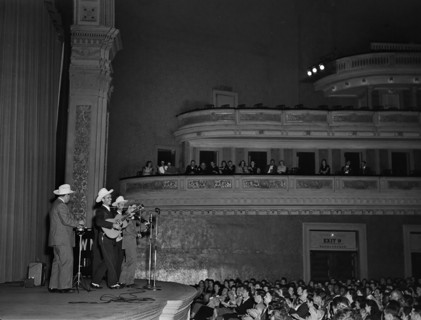 Portrait of Bob McCoy and Ernest Tubb, Carnegie Hall, New York, N.Y., Sept. 18-19, 1947