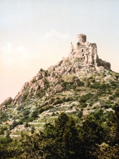 Le Cantal, Chateau de Leoting, near Blesle, Auvergne Mountains, France ca. 1890-1900