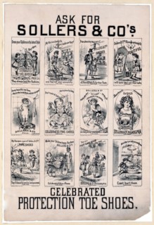 Ask for Sollers & Co.'s celebrated protection toe shoes advertisment