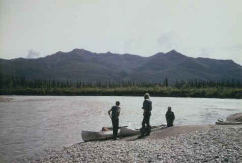 Canoe party on John river 7/13/1974 Alaska
