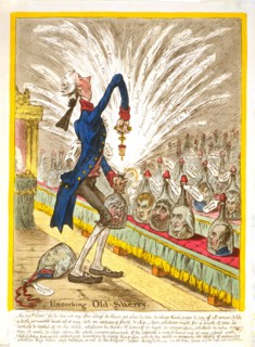 Uncorking old sherry ca. 1805, James Gillray engraver