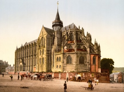 The Church in the town, Eu, France ca. 1890-1900