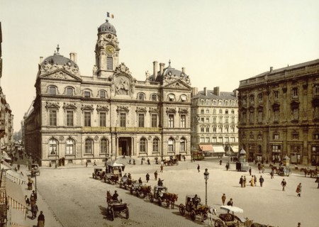 Place de Terreaux, Lyons, France ca. 1890-1900