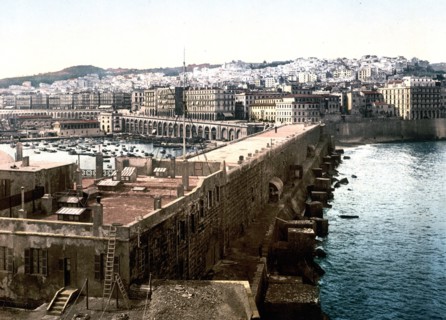 The harbor from the lighthouse, Algiers, Algeria ca. 1899